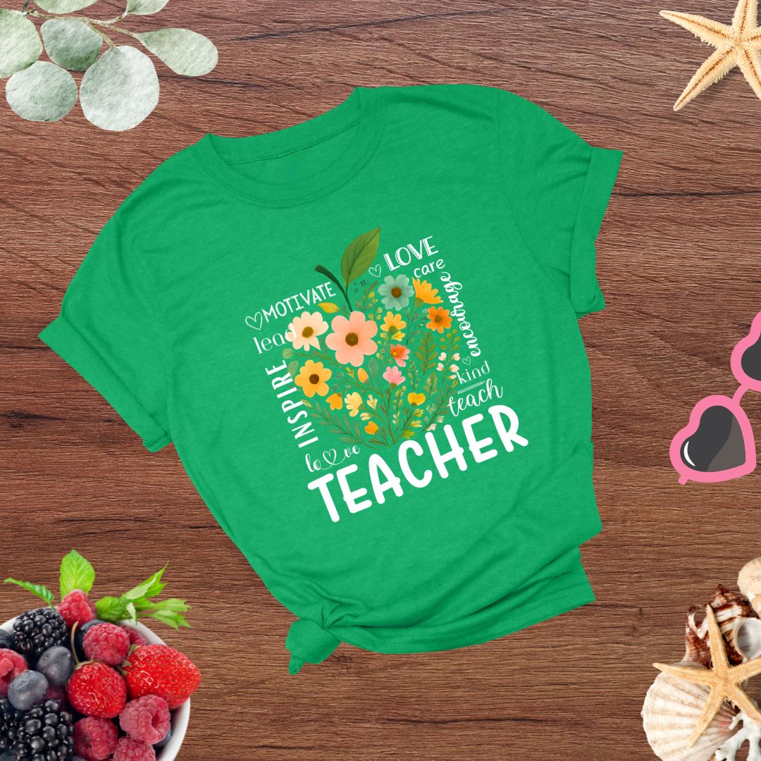 Teachers Educators Appreciation Inspire, Teach, Encourage T-shirt