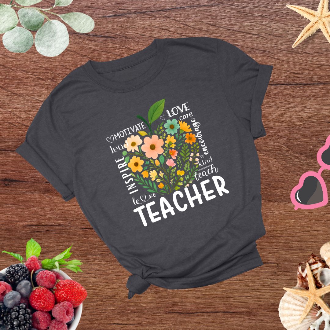 Teachers Educators Appreciation Inspire, Teach, Encourage T-shirt