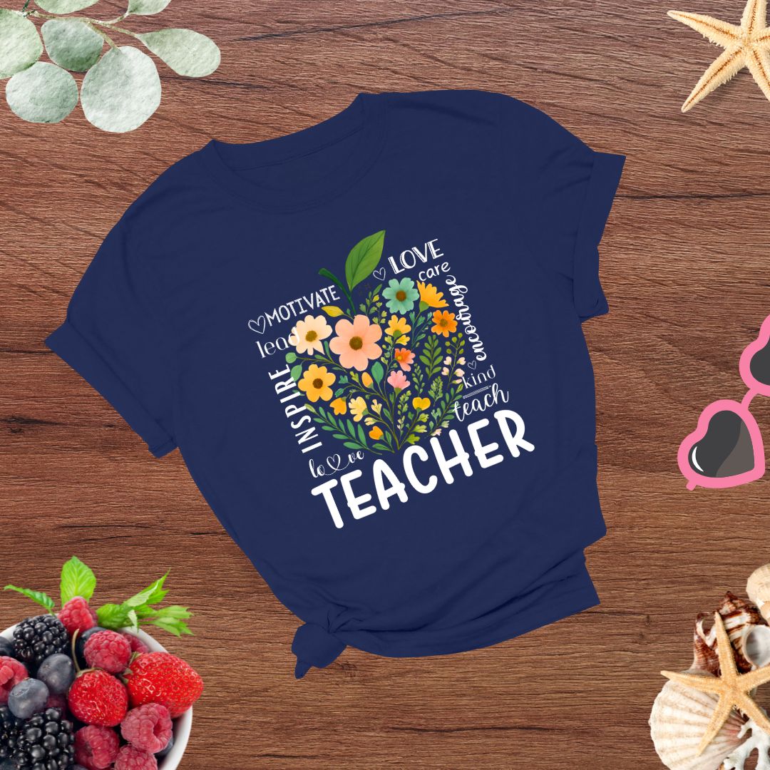 Teachers Educators Appreciation Inspire, Teach, Encourage T-shirt