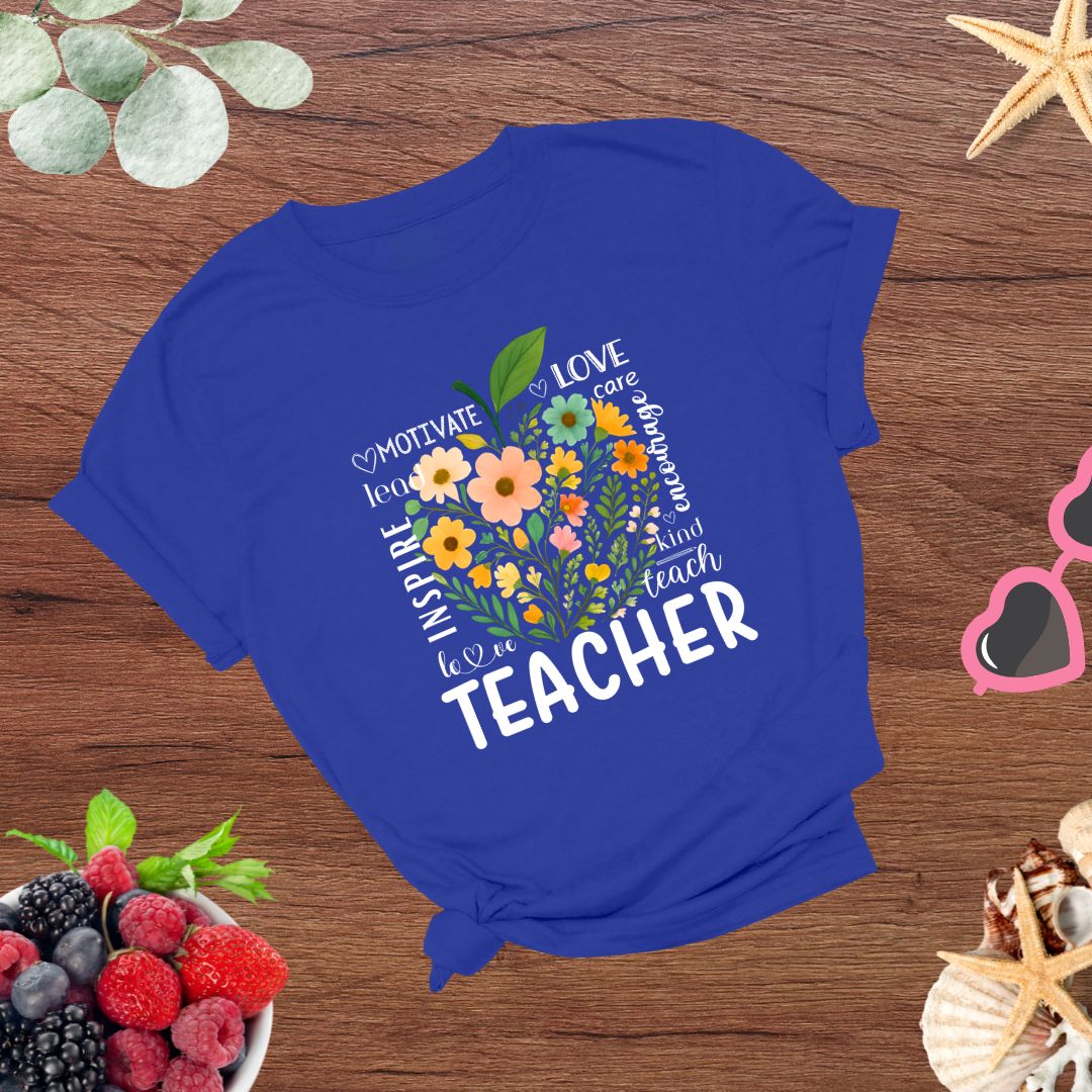 Teachers Educators Appreciation Inspire, Teach, Encourage T-shirt