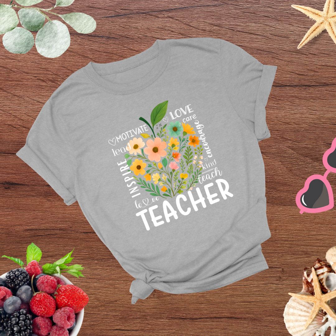 Teachers Educators Appreciation Inspire, Teach, Encourage T-shirt