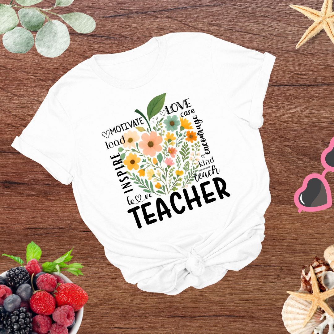 Teachers Educators Appreciation Inspire, Teach, Encourage T-shirt