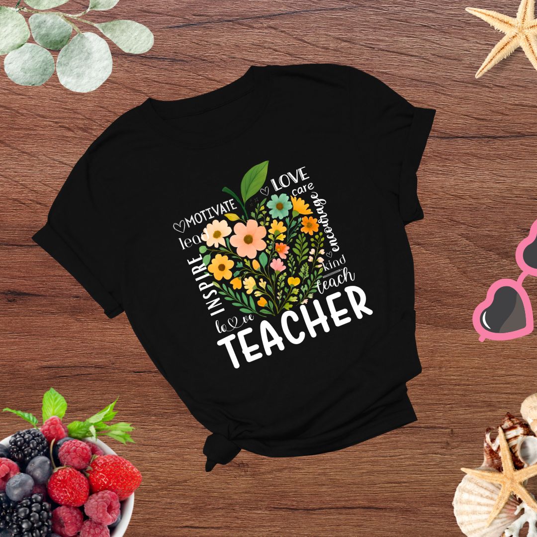 Teachers Educators Appreciation Inspire, Teach, Encourage T-shirt