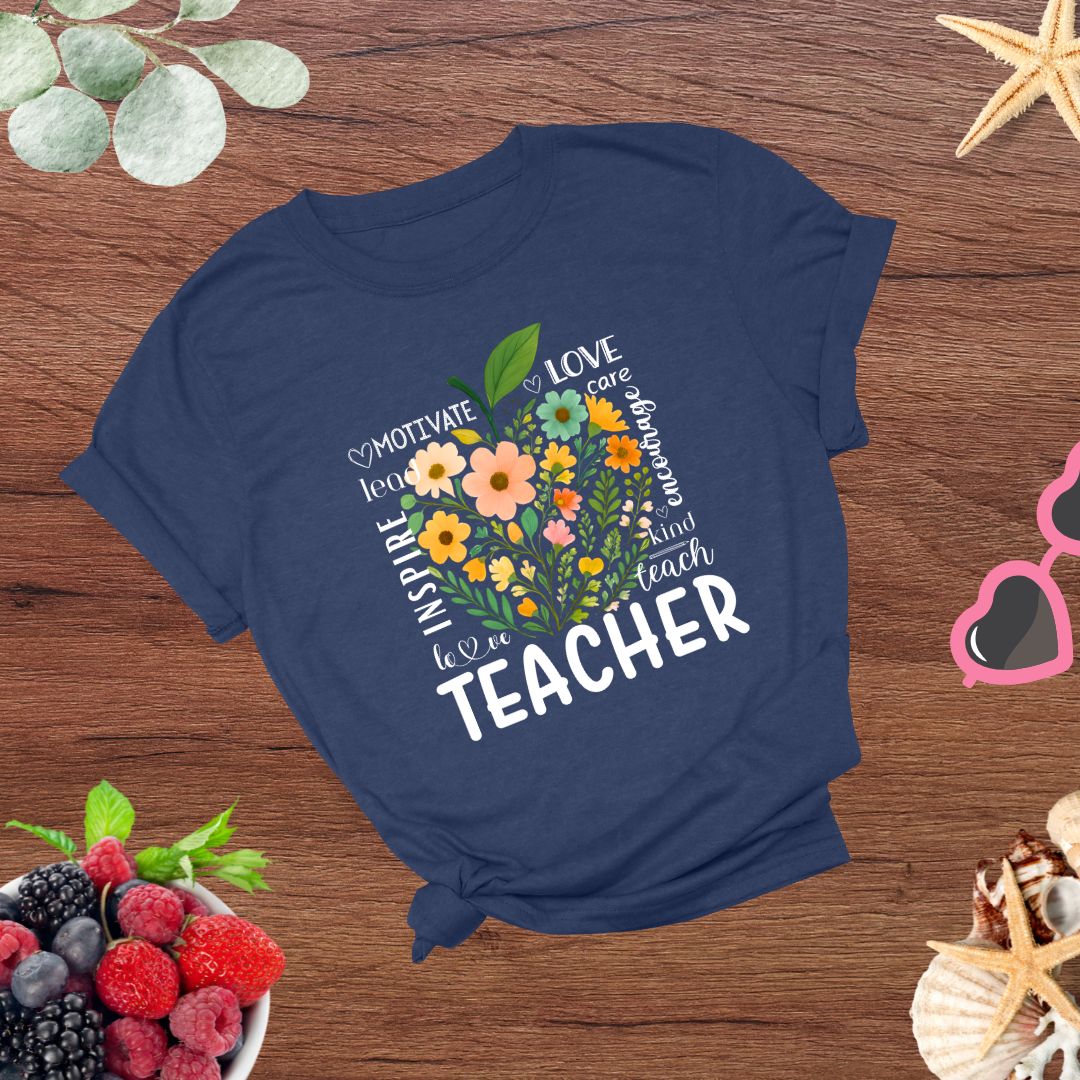Teachers Educators Appreciation Inspire, Teach, Encourage T-shirt