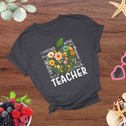 Teachers Educators Appreciation Inspire, Teach, Encourage T-shirt