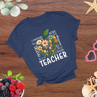 Teachers Educators Appreciation Inspire, Teach, Encourage T-shirt