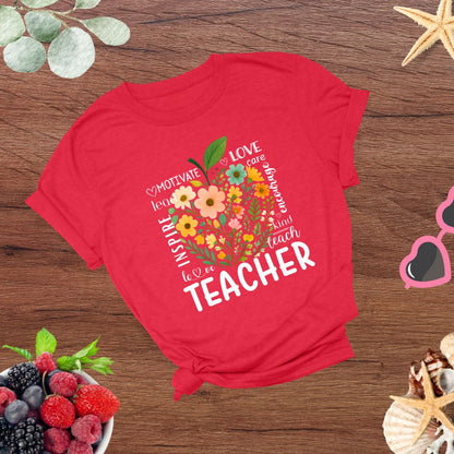 Teachers Educators Appreciation Inspire, Teach, Encourage T-shirt